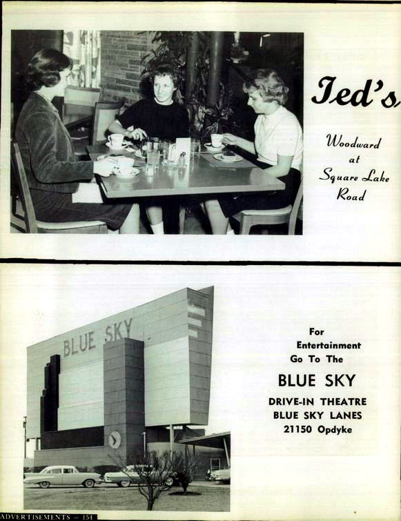 Teds Drive-In - Old Yearbook Ad (newer photo)